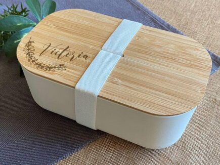 Personalised Bamboo Lunch Box